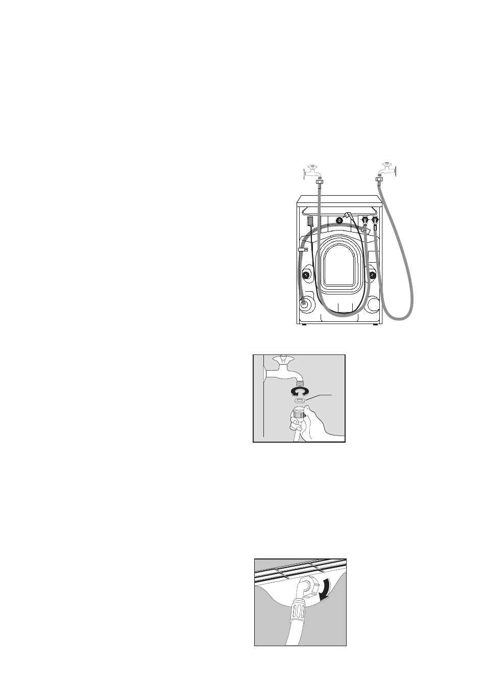 Positioning, Water inlet | Tricity Bendix TB1000 W User Manual | Page 25 / 29