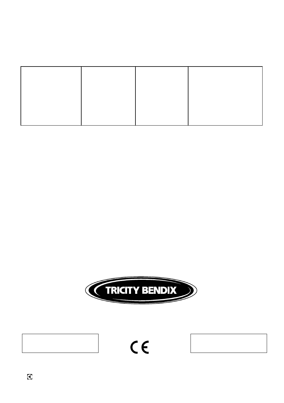 Rating plate reference | Tricity Bendix CSB4431 User Manual | Page 36 / 36