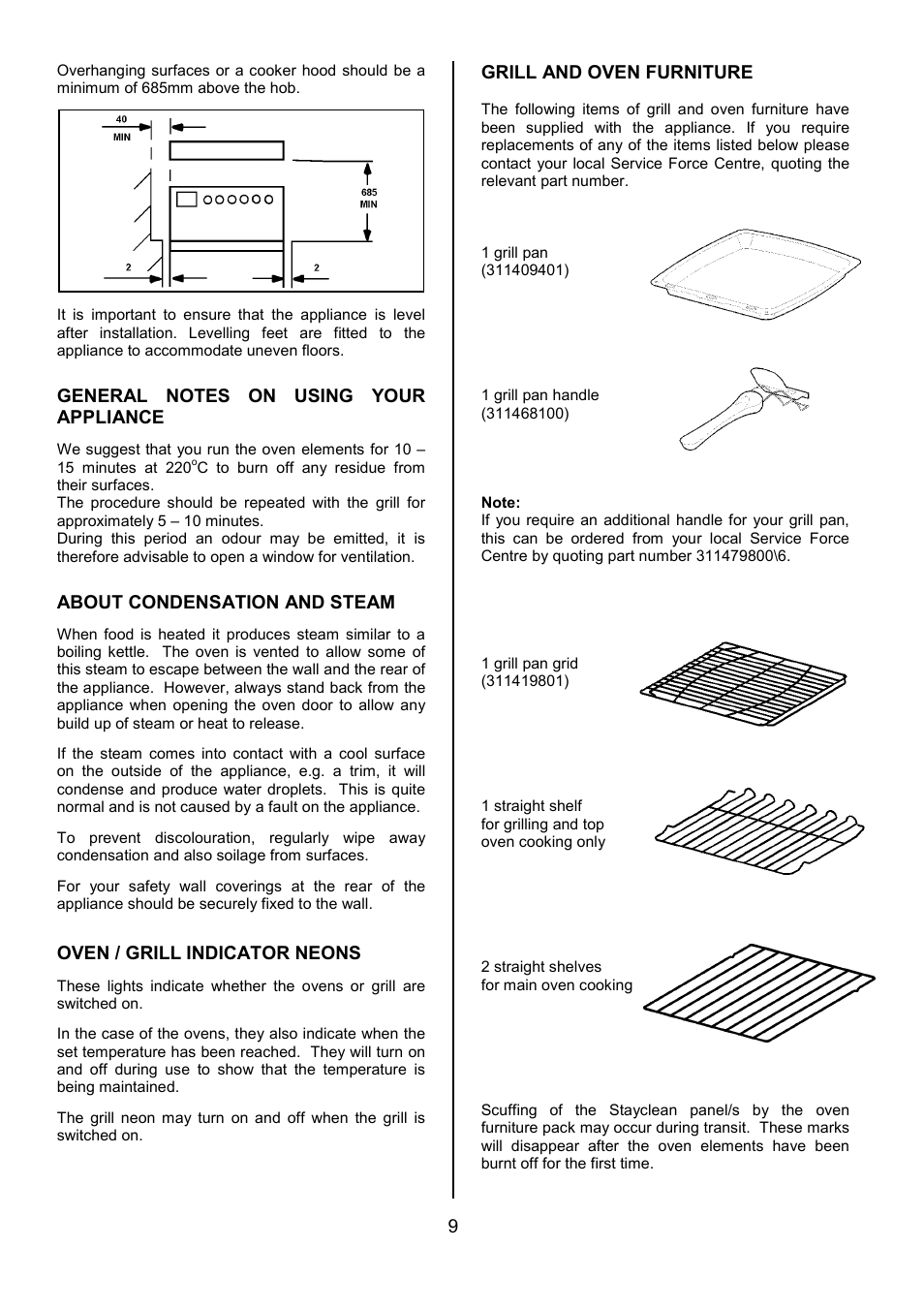 Tricity Bendix SIE056 User Manual | Page 9 / 28