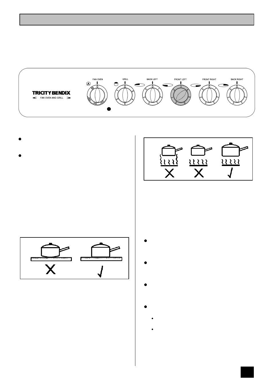 The sealed hotplates | Tricity Bendix CSI 3302 User Manual | Page 11 / 28