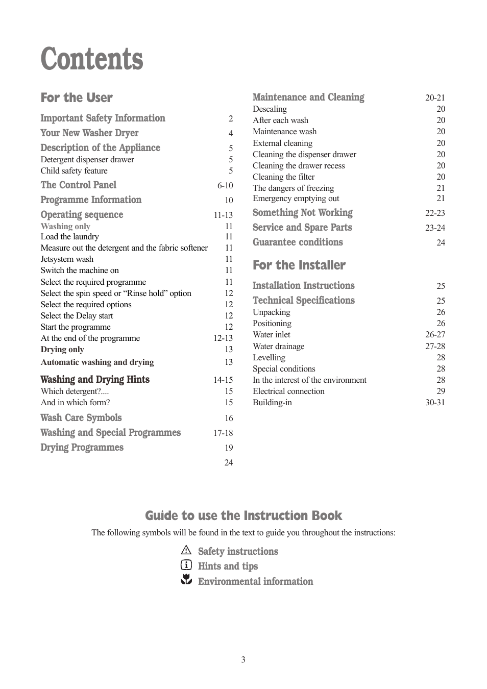 Tricity Bendix TBWD 1210 User Manual | Page 3 / 32