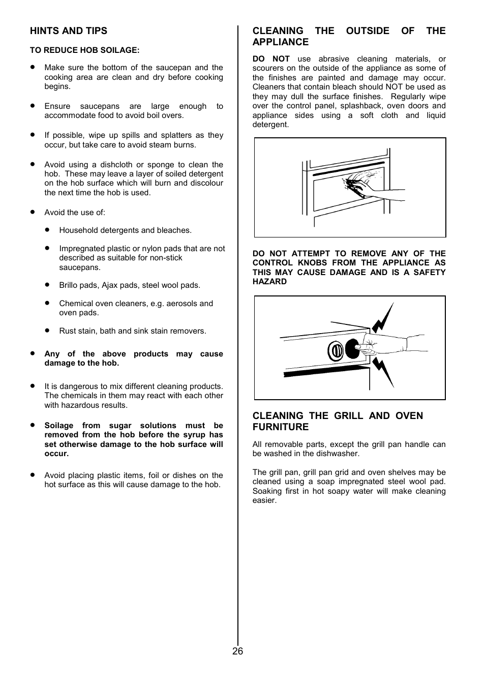 Tricity Bendix SE340 User Manual | Page 26 / 32