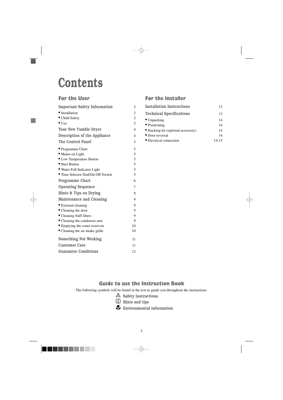 Tricity Bendix TM 310 W User Manual | Page 3 / 16