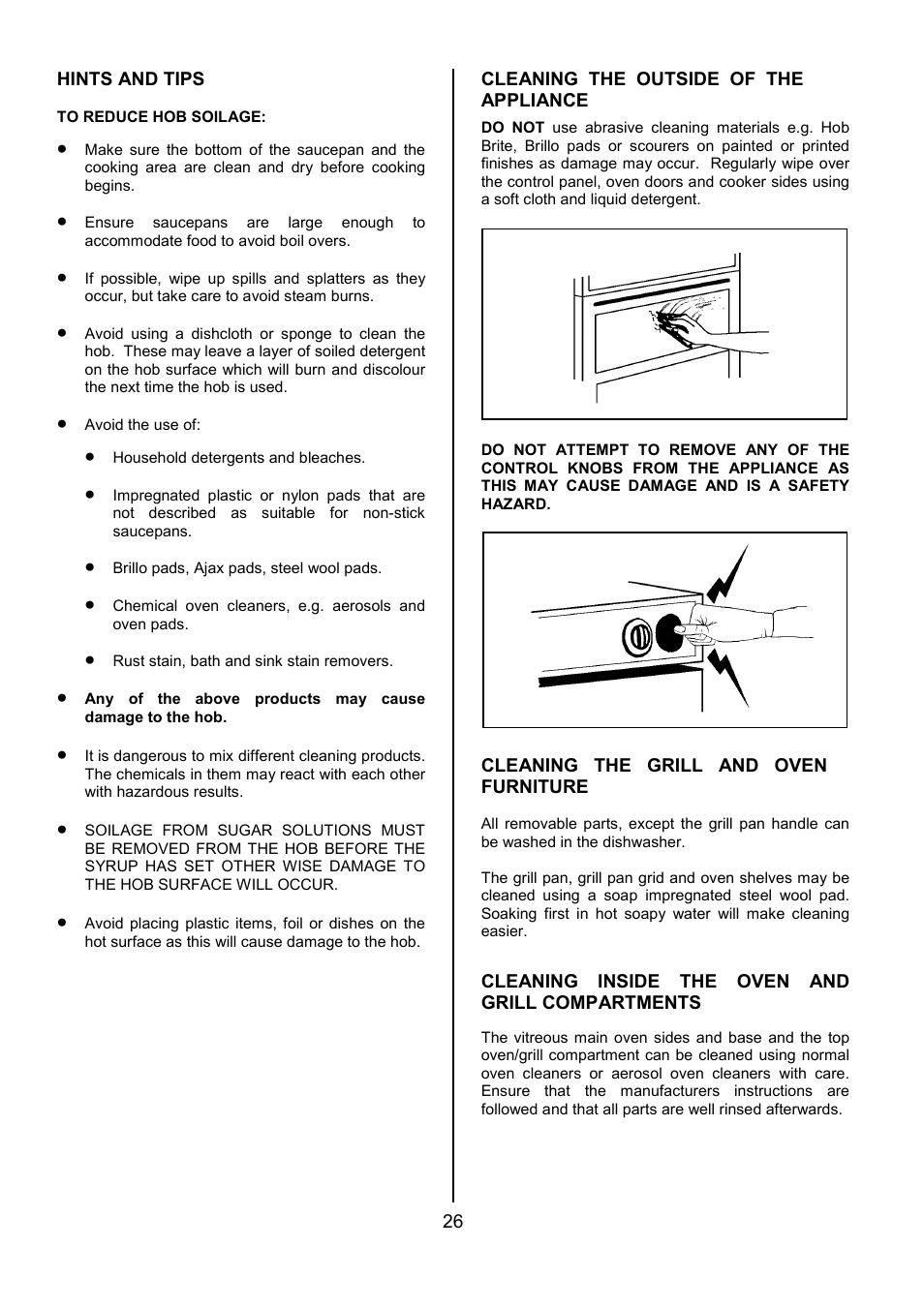 Tricity Bendix CSIE501 User Manual | Page 26 / 32