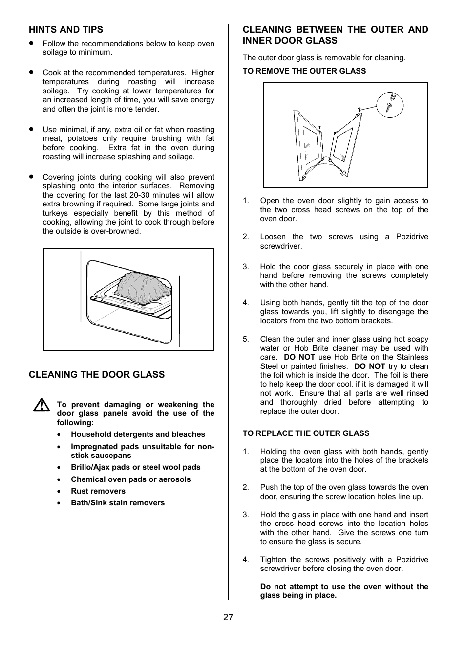 Tricity Bendix CSIE501 User Manual | Page 27 / 32