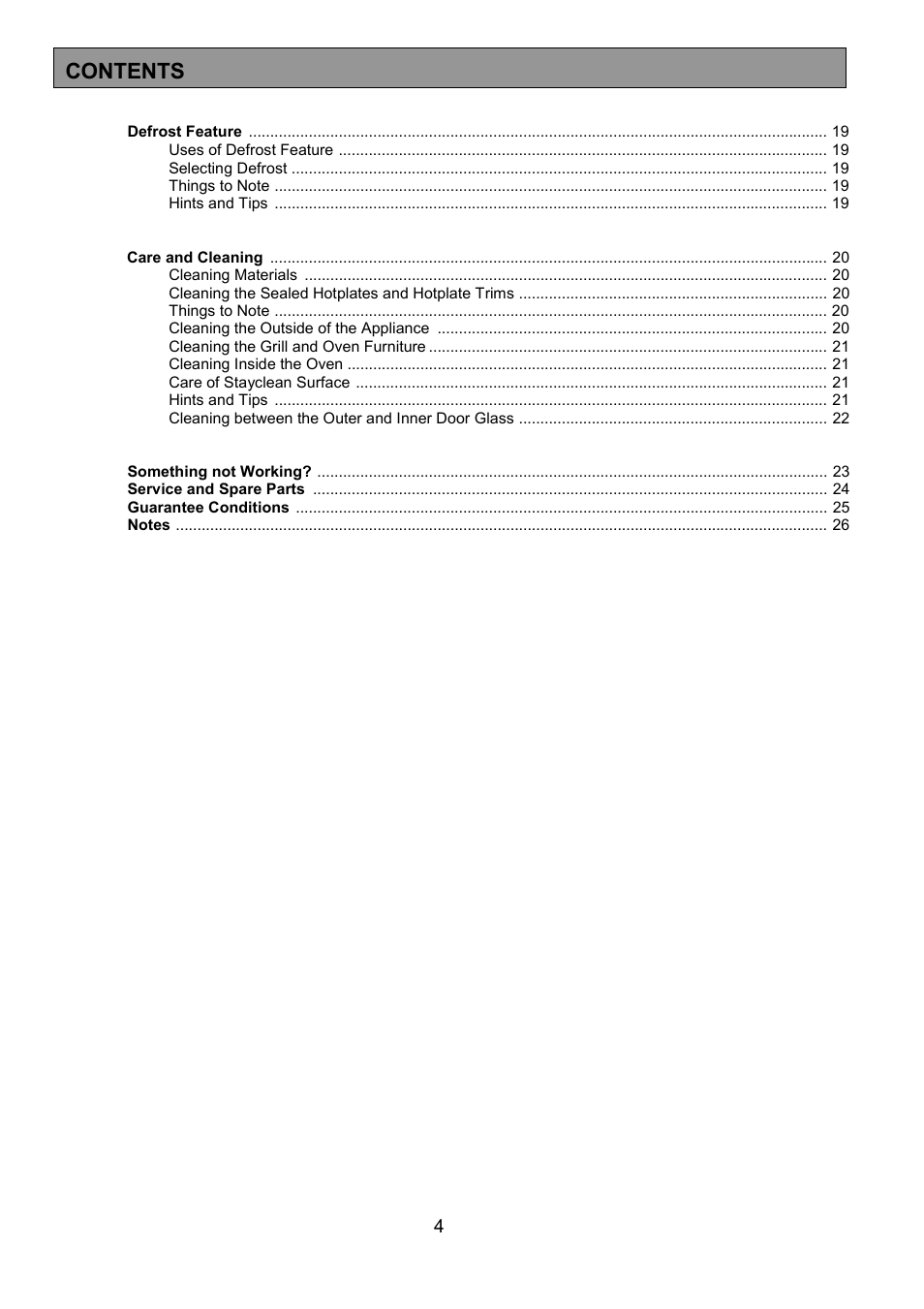 Tricity Bendix SIE 252 User Manual | Page 4 / 28