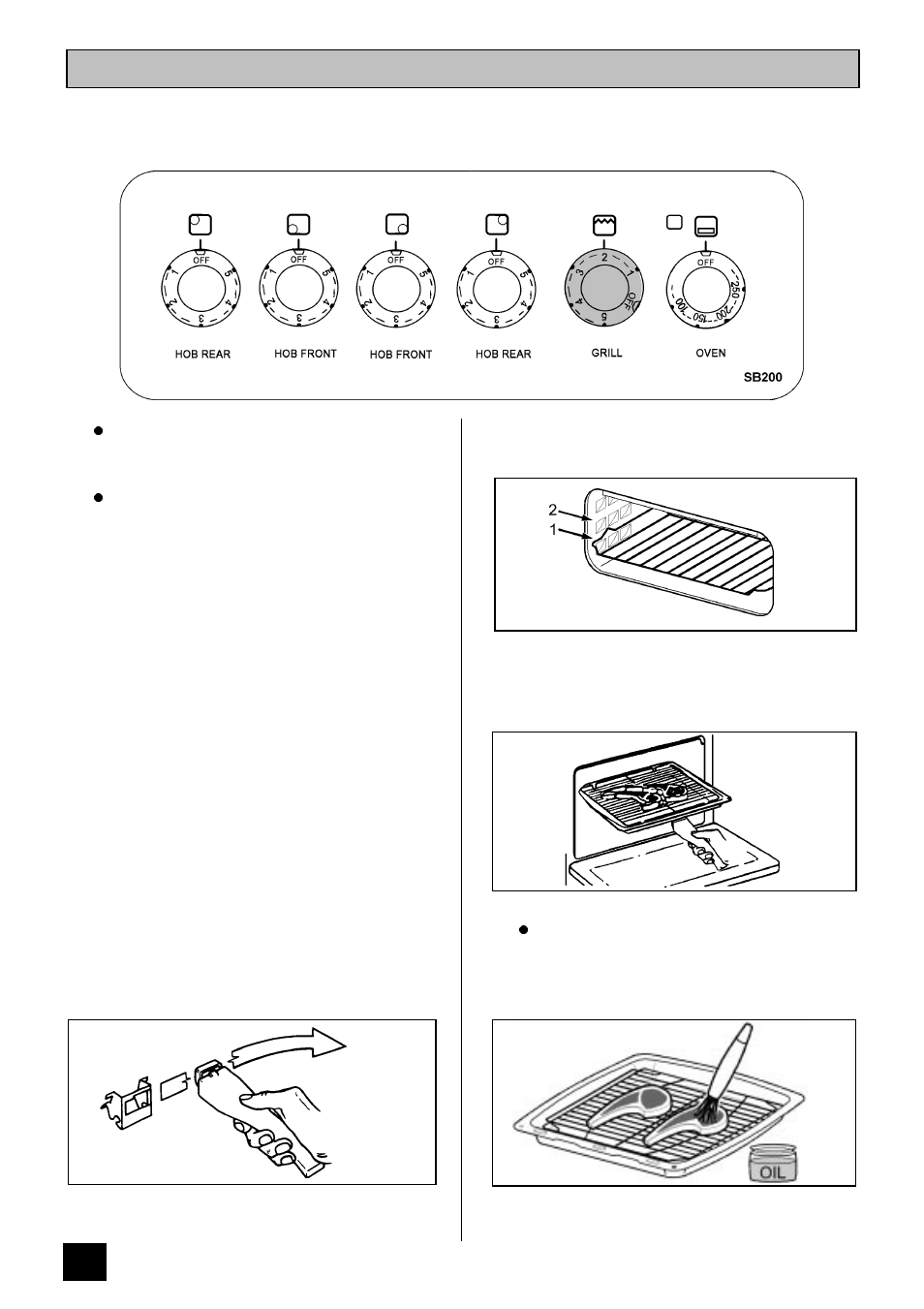 The grill | Tricity Bendix SB 200 User Manual | Page 12 / 24