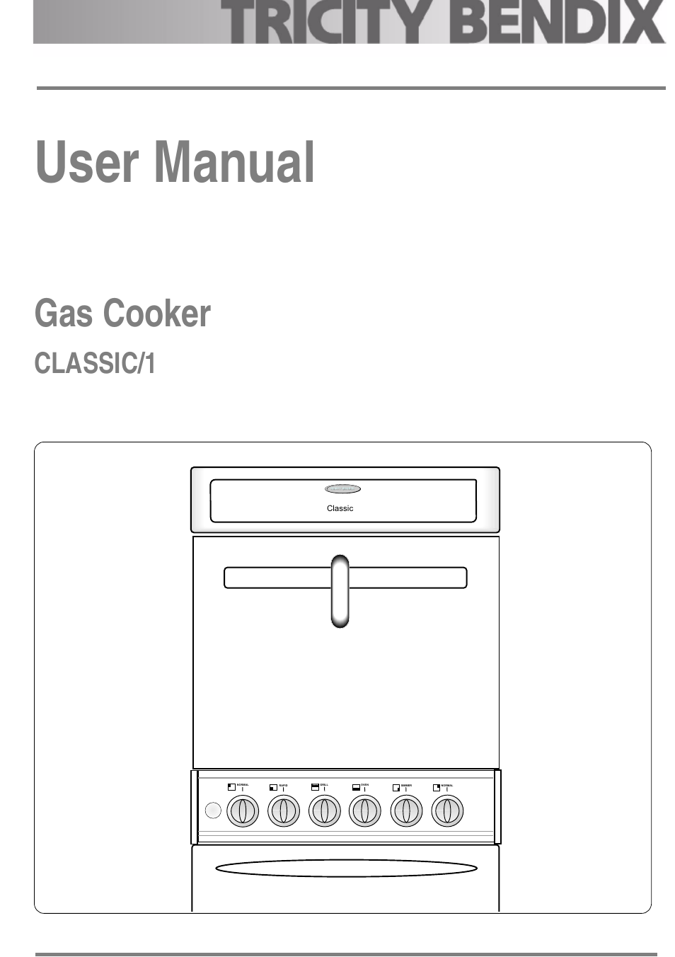 Tricity Bendix CLASSIC/1 User Manual | 36 pages