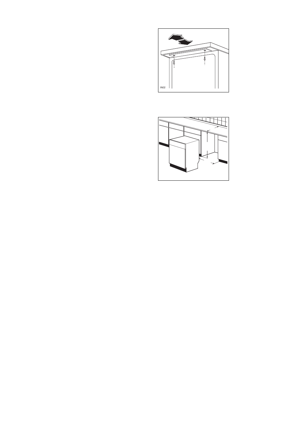 Adjusting the worktop, Fitting under a counter, Levelling | Tricity Bendix CDW 087 User Manual | Page 23 / 28