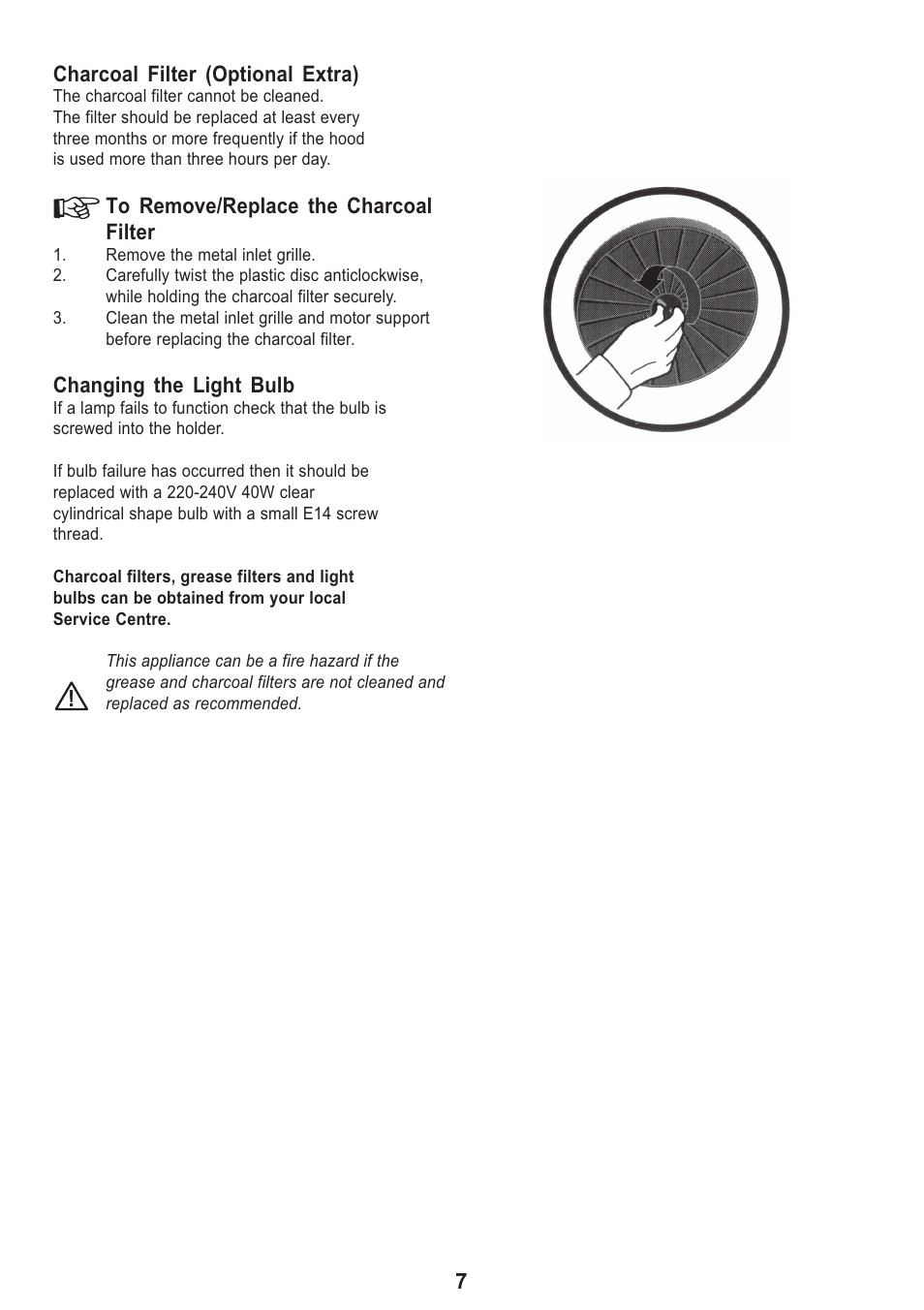 Tricity Bendix TBH 630 User Manual | Page 7 / 16
