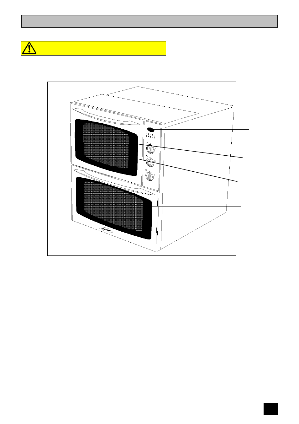 Description of the cooker, Built in electric double oven | Tricity Bendix E710 User Manual | Page 5 / 52