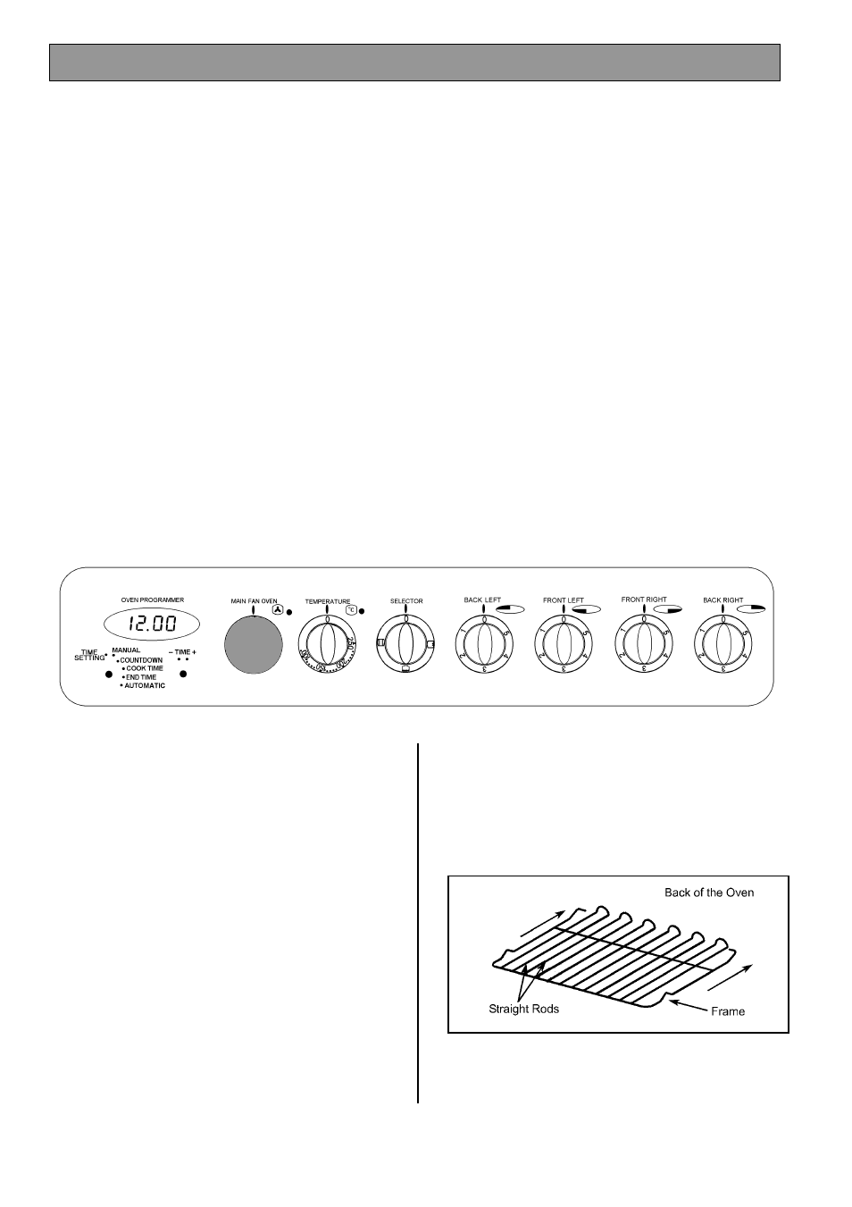 The main fan oven | Tricity Bendix SB462 User Manual | Page 19 / 32