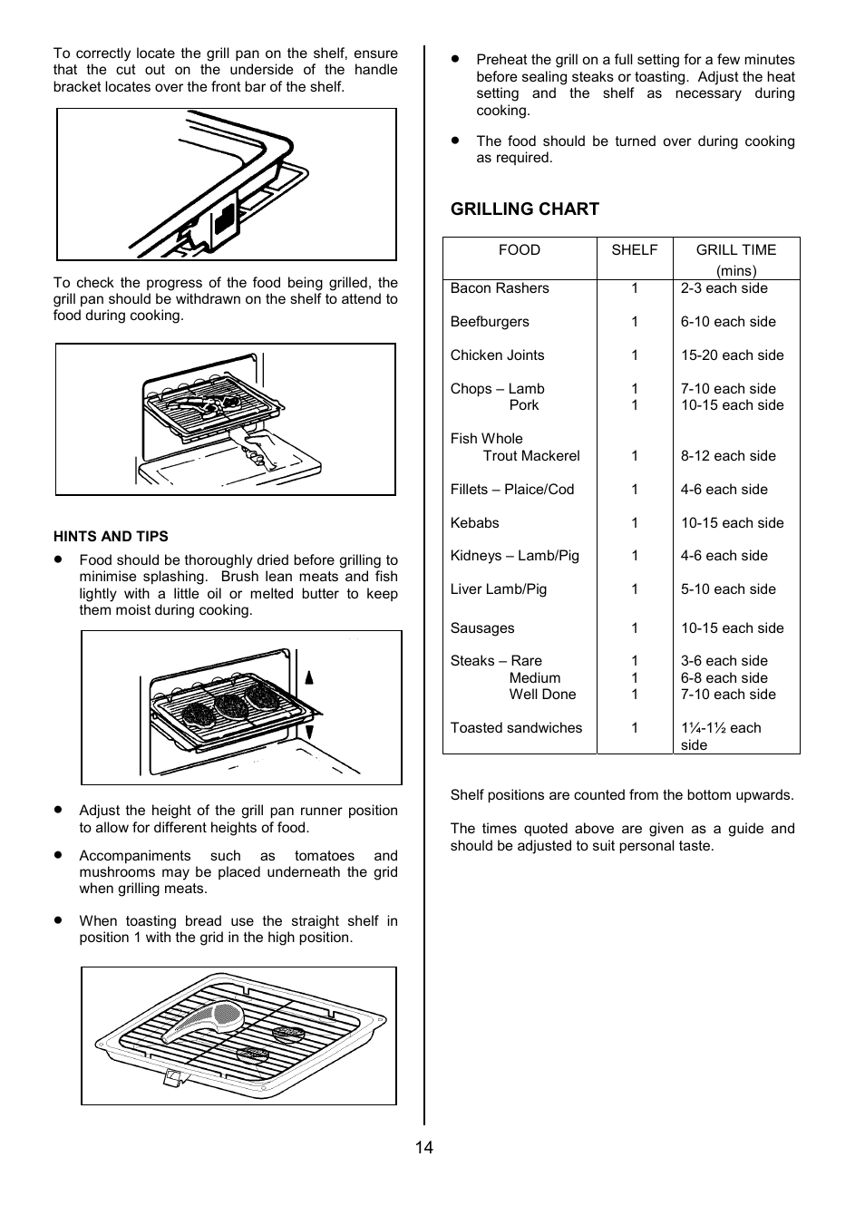 Tricity Bendix CSIE317 User Manual | Page 14 / 28