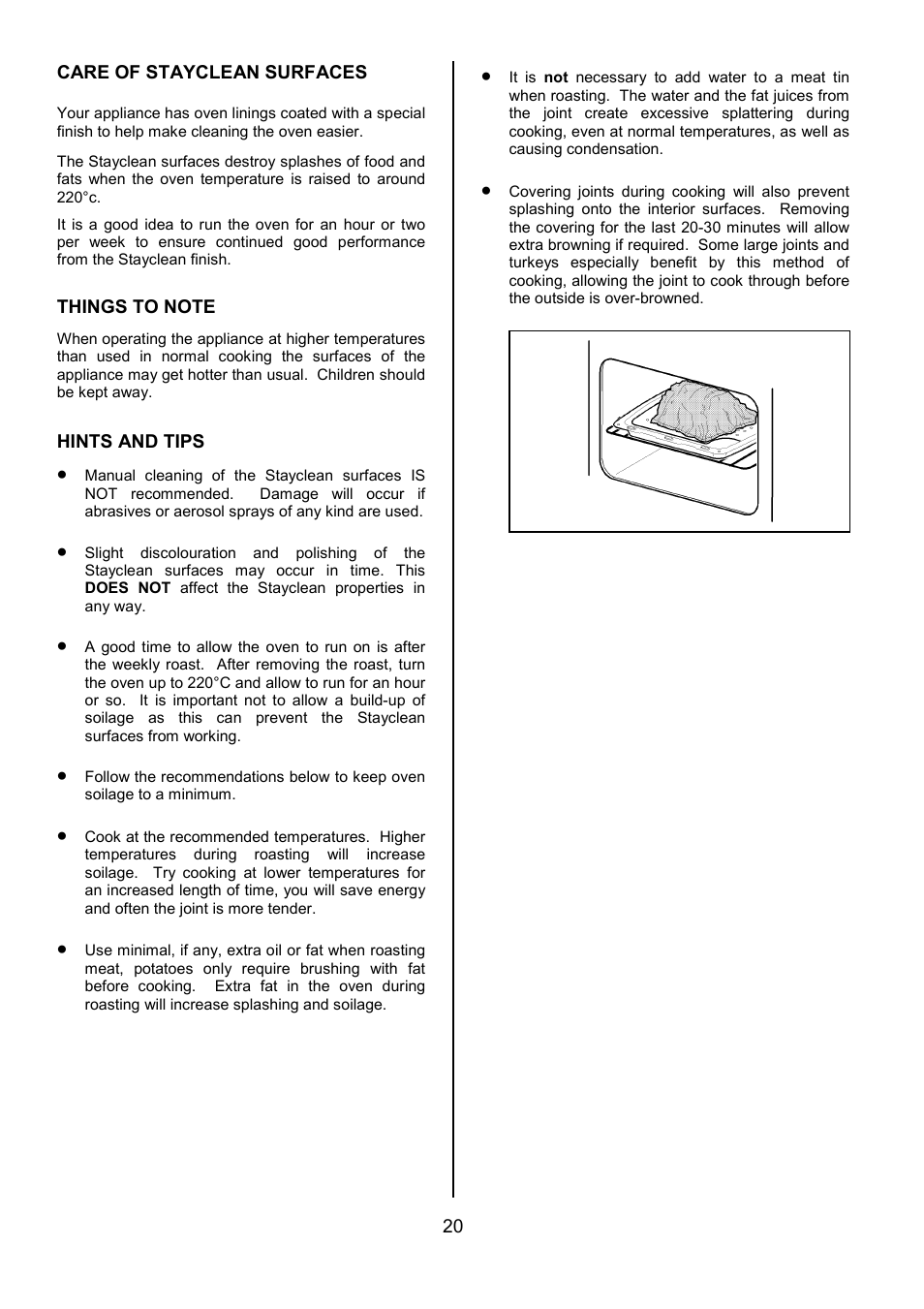 Tricity Bendix SPLASHBACK SB416 User Manual | Page 20 / 24