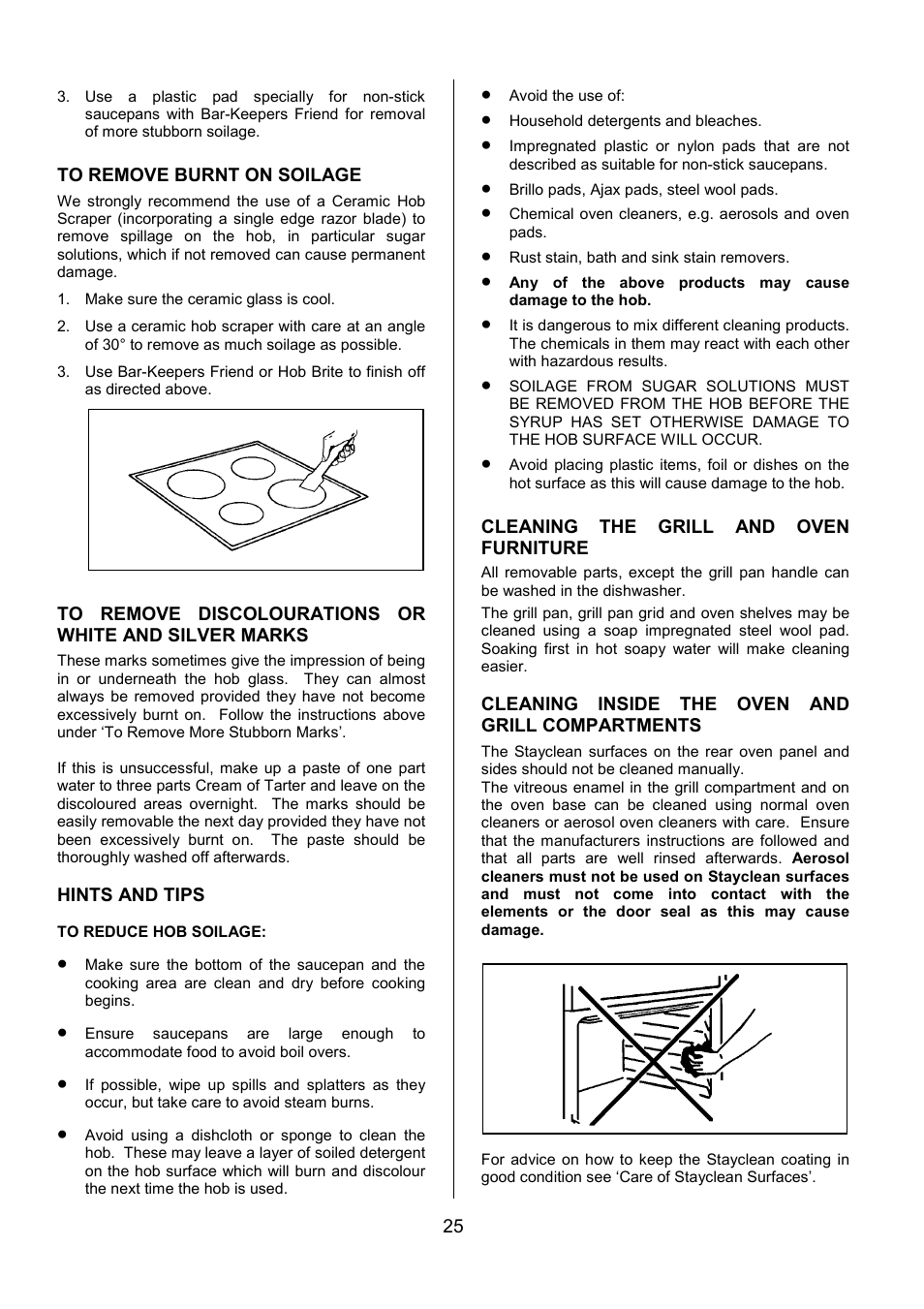 Tricity Bendix SIE424 User Manual | Page 25 / 32
