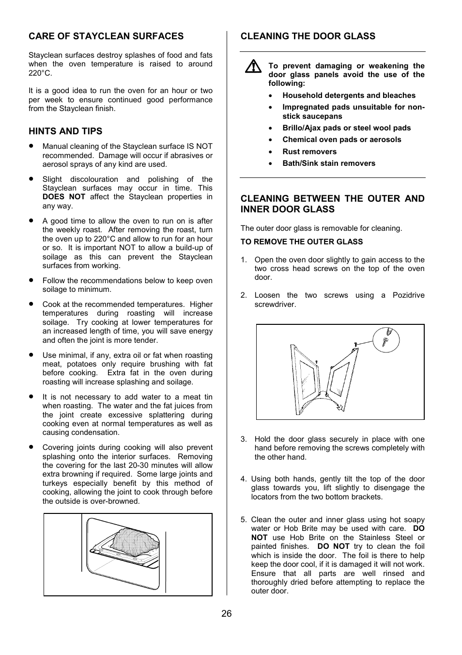 Tricity Bendix SIE424 User Manual | Page 26 / 32