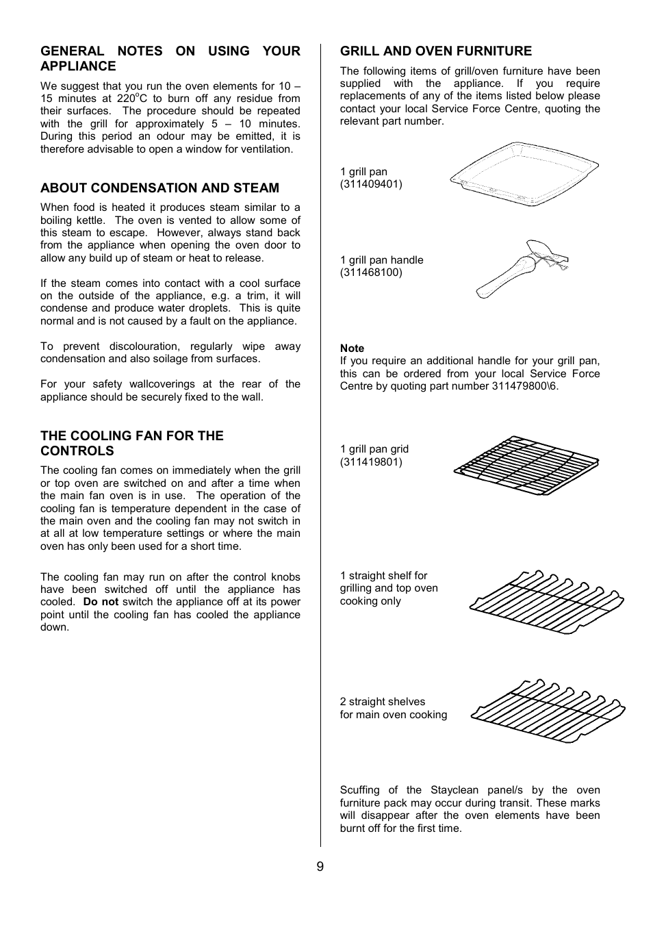 Tricity Bendix SIE424 User Manual | Page 9 / 32