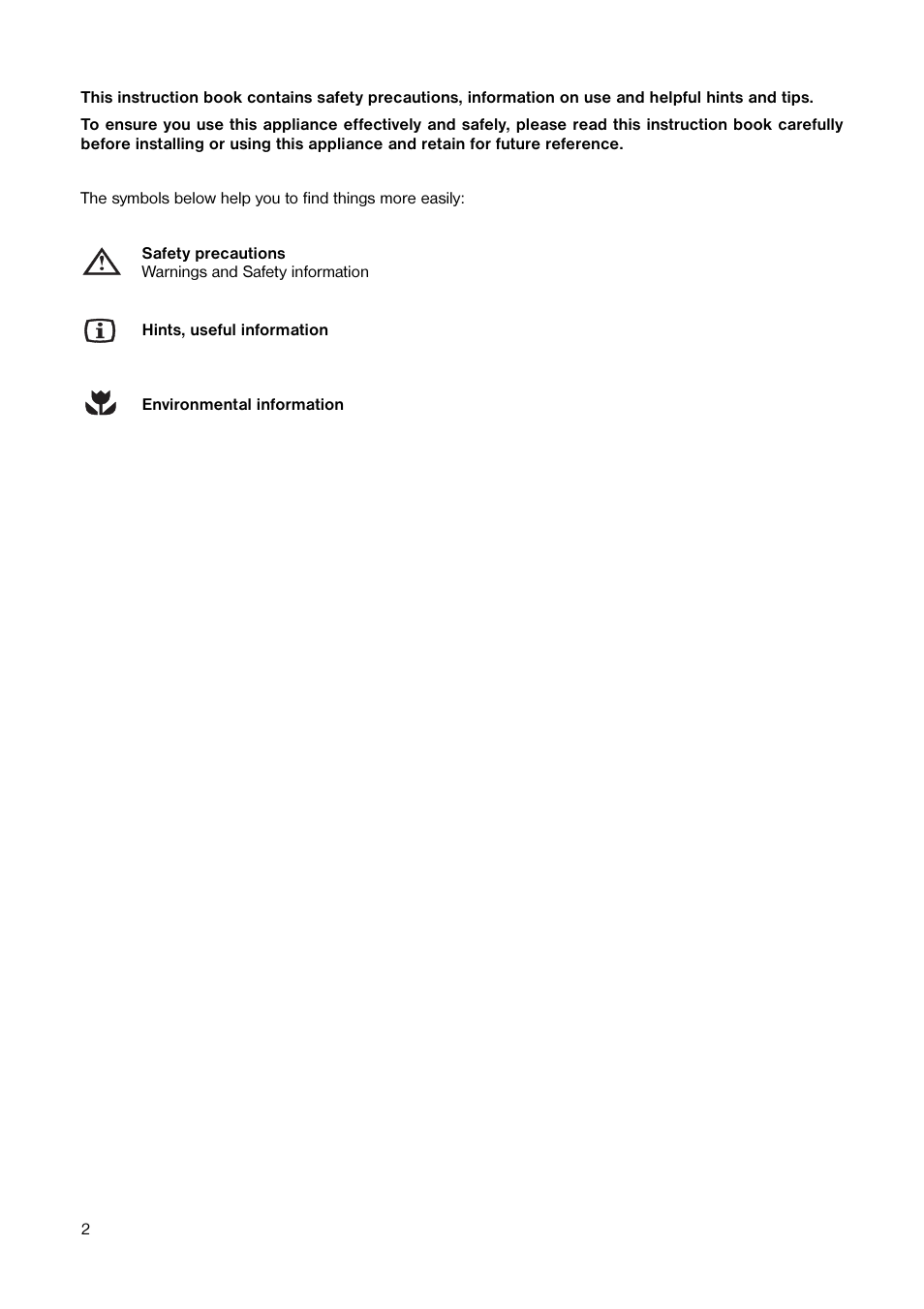 Tricity Bendix TB 584 R User Manual | Page 2 / 20