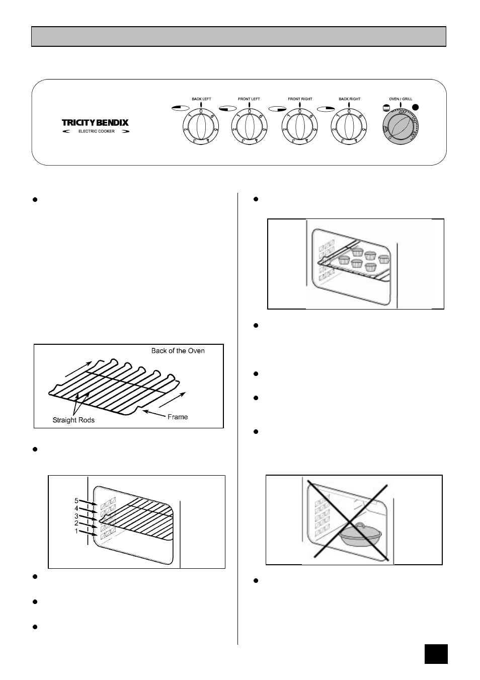 The oven | Tricity Bendix SI 221 User Manual | Page 15 / 28