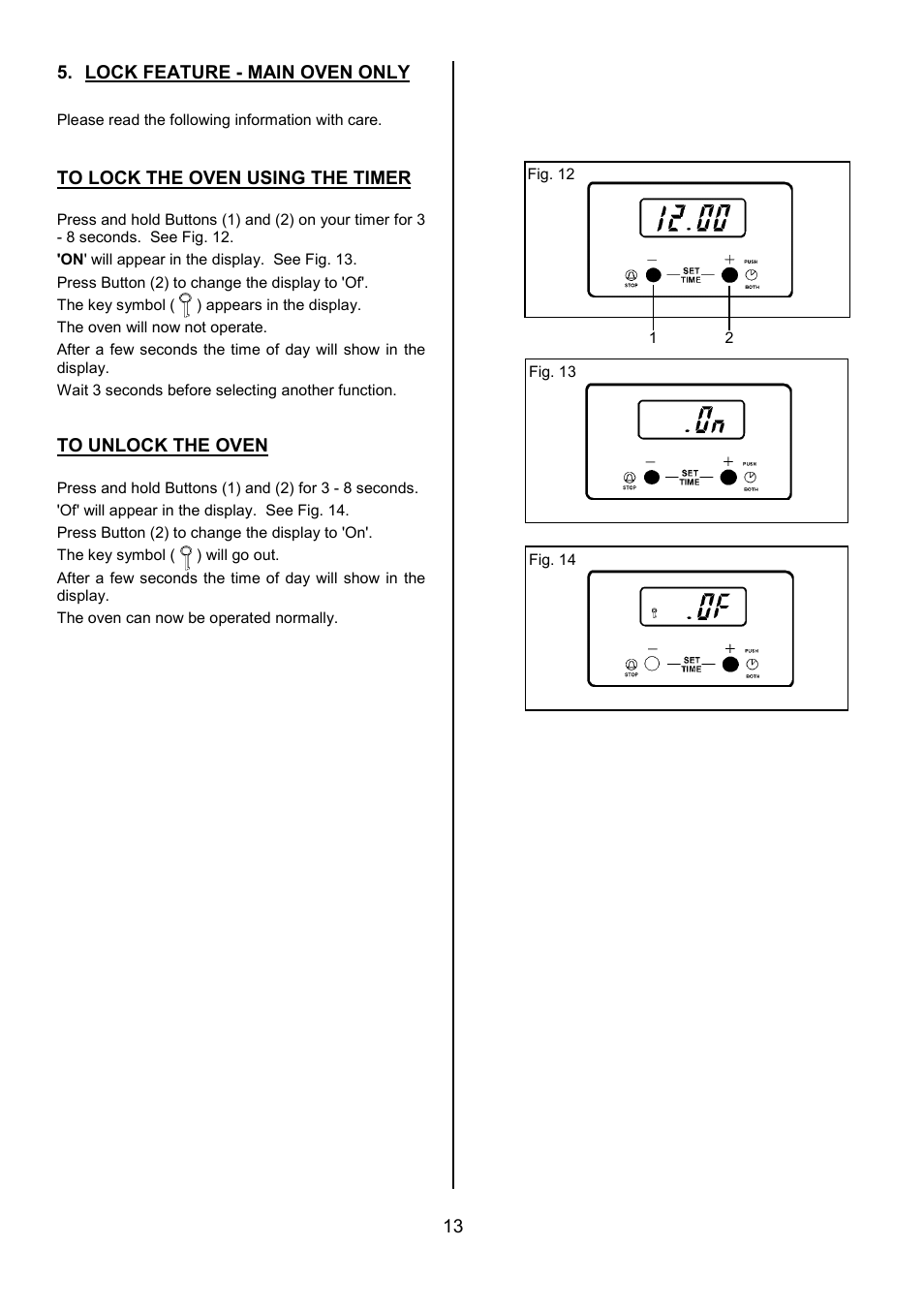 Tricity Bendix RE50G User Manual | Page 13 / 32
