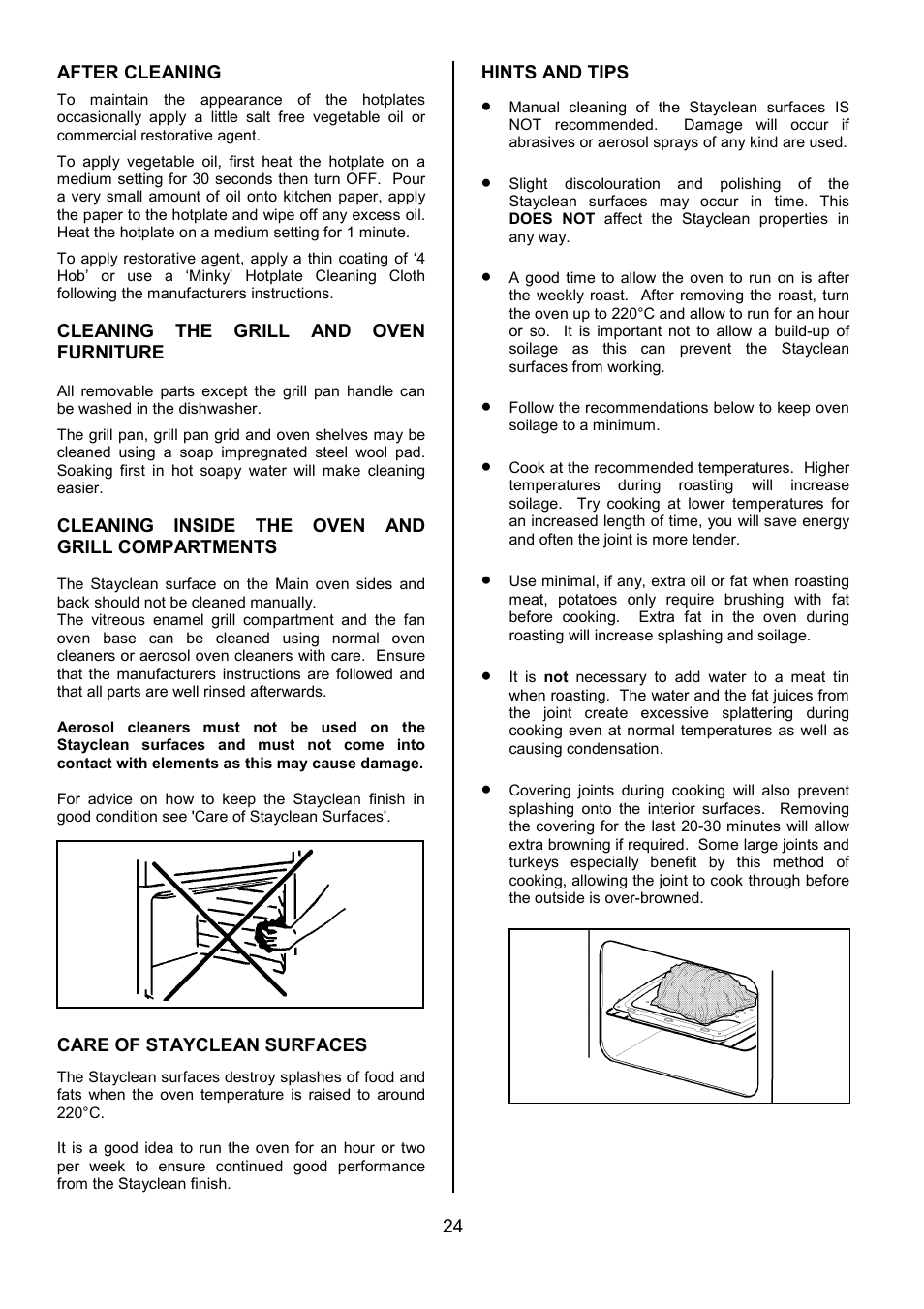 Tricity Bendix RE50G User Manual | Page 24 / 32