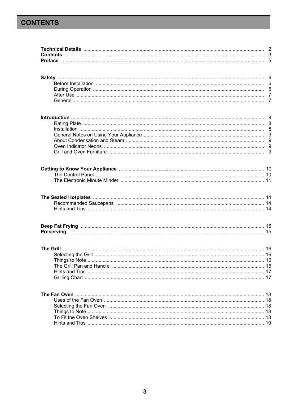 Tricity Bendix RE50G User Manual | Page 3 / 32