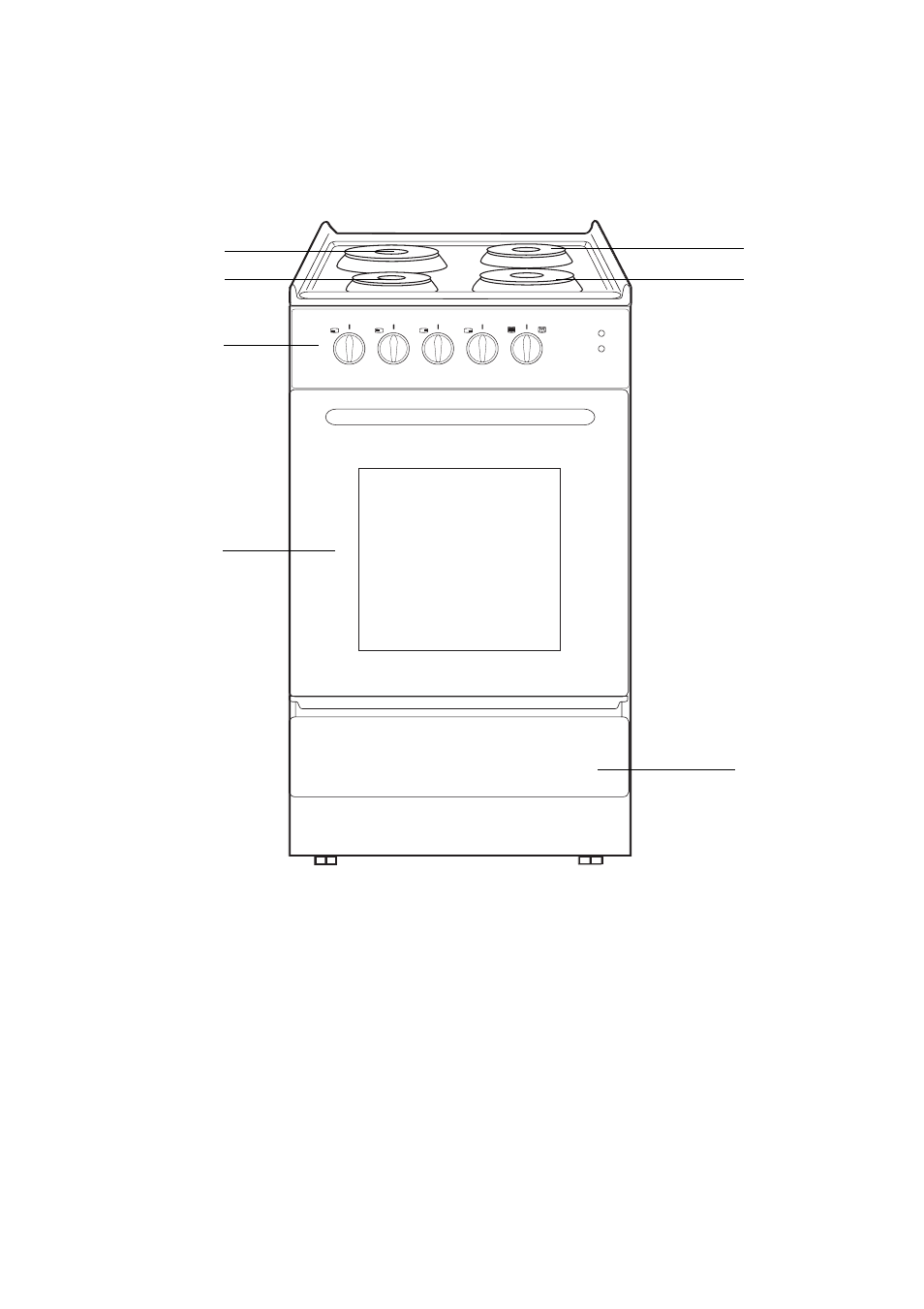 Description of the cooker | Tricity Bendix CSIE 223W User Manual | Page 4 / 21