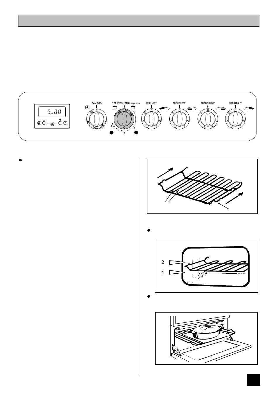 The top oven | Tricity Bendix SI 323 User Manual | Page 17 / 32