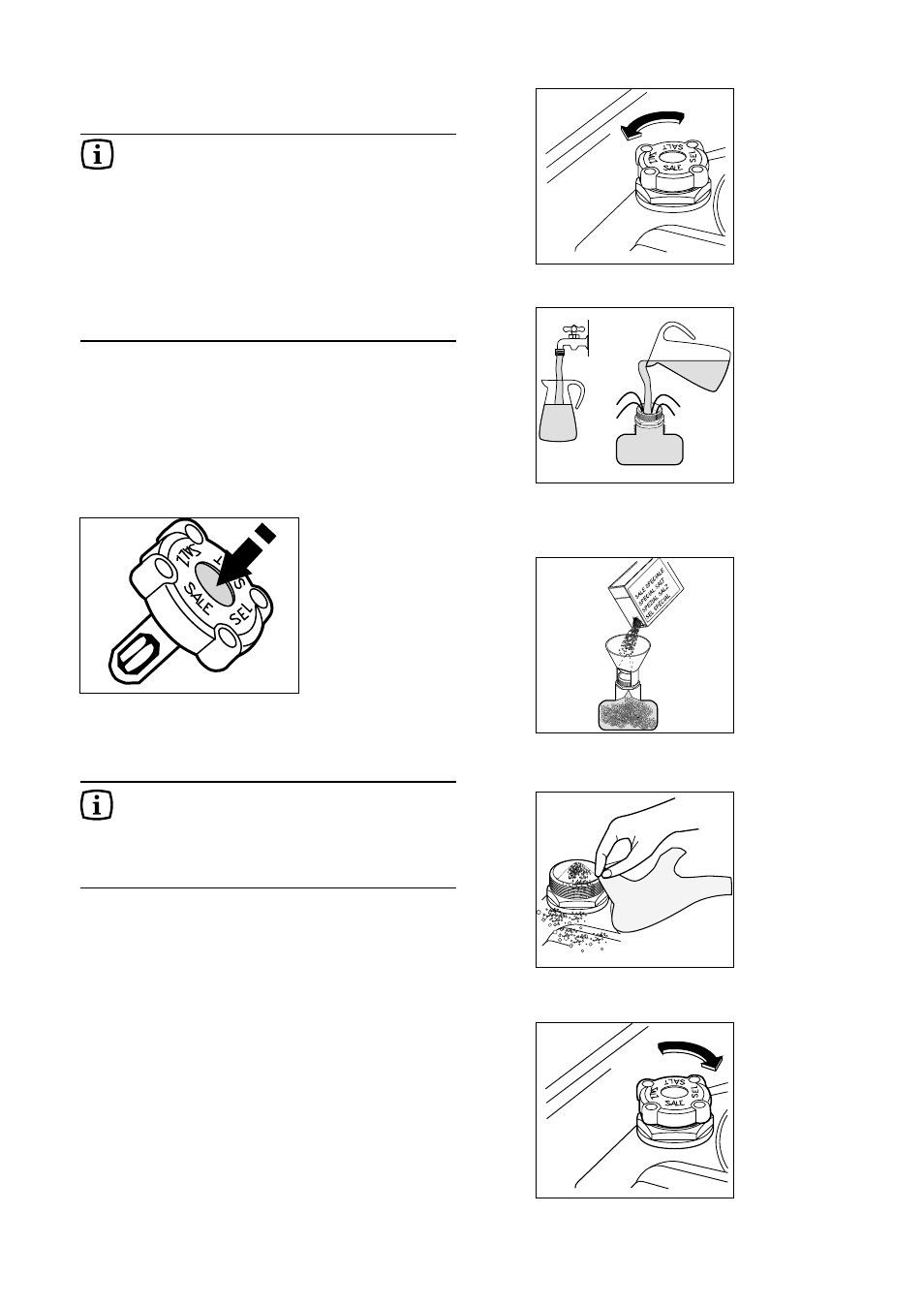 Filling with salt | Tricity Bendix TBDW 30 User Manual | Page 12 / 24