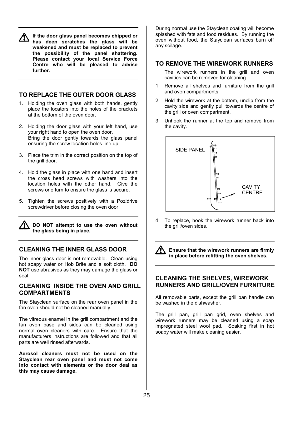 Tricity Bendix MDB700 User Manual | Page 25 / 32