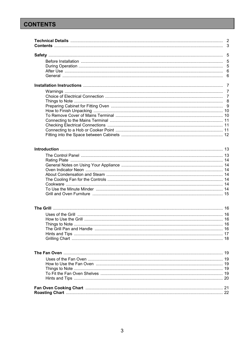 Tricity Bendix MDB700 User Manual | Page 3 / 32