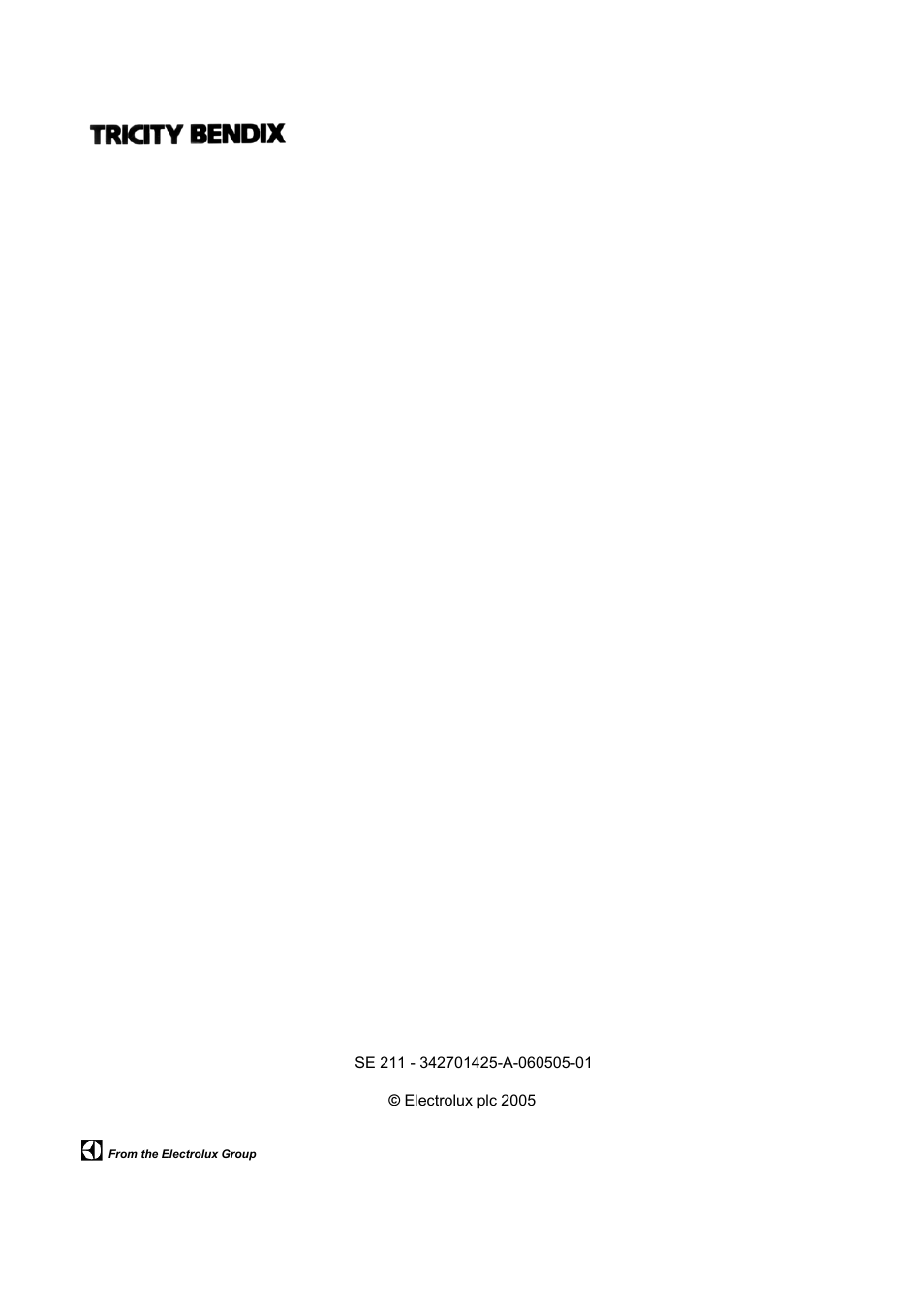 Tricity Bendix SE 211 User Manual | Page 20 / 20