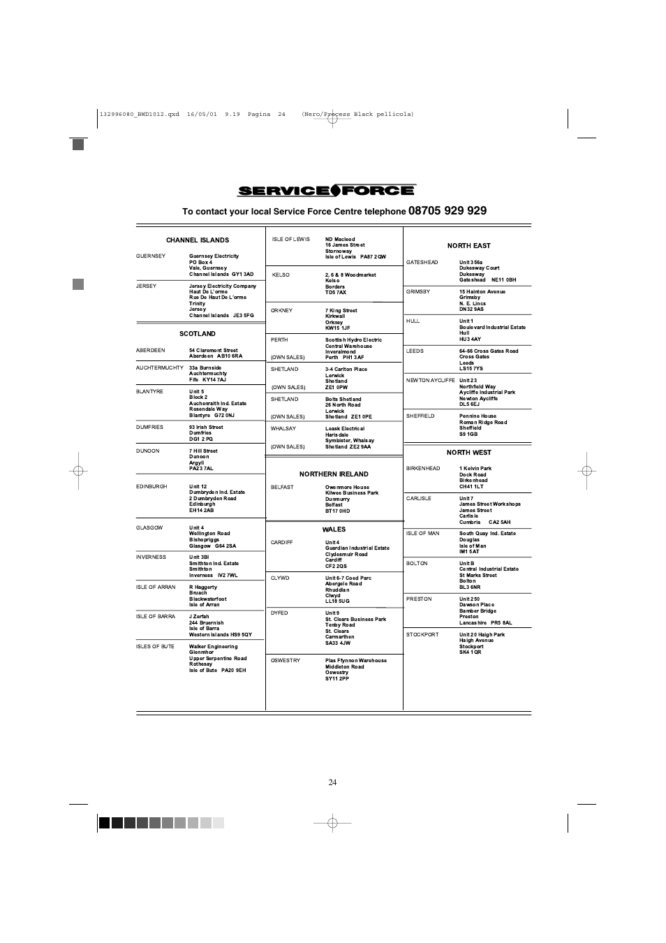 Tricity Bendix BWD 1012 User Manual | Page 24 / 31