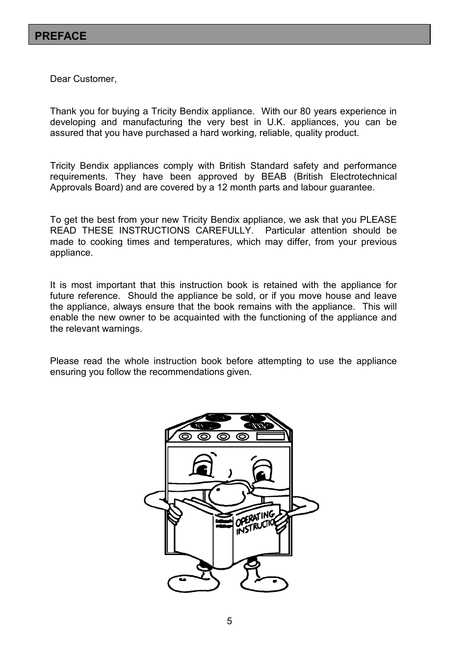 Tricity Bendix SE323 User Manual | Page 5 / 32