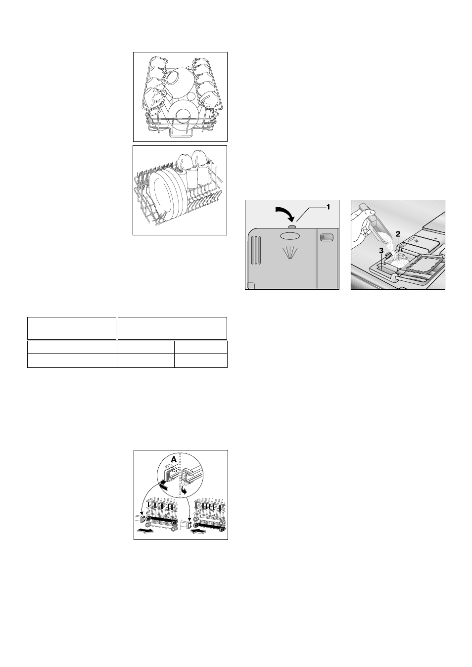 The upper basket, Adjusting the height of the upper basket, Use of detergent | Tricity Bendix DH 090 User Manual | Page 8 / 20