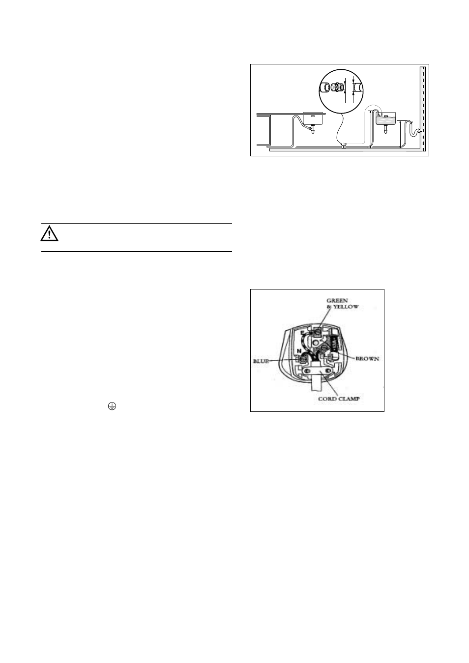 Electrical connection | Tricity Bendix BDW 53 User Manual | Page 21 / 28