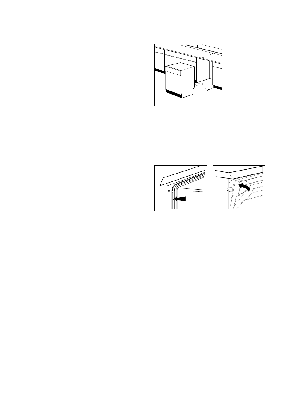 Fitting under a counter, Levelling | Tricity Bendix BDW 53 User Manual | Page 8 / 28