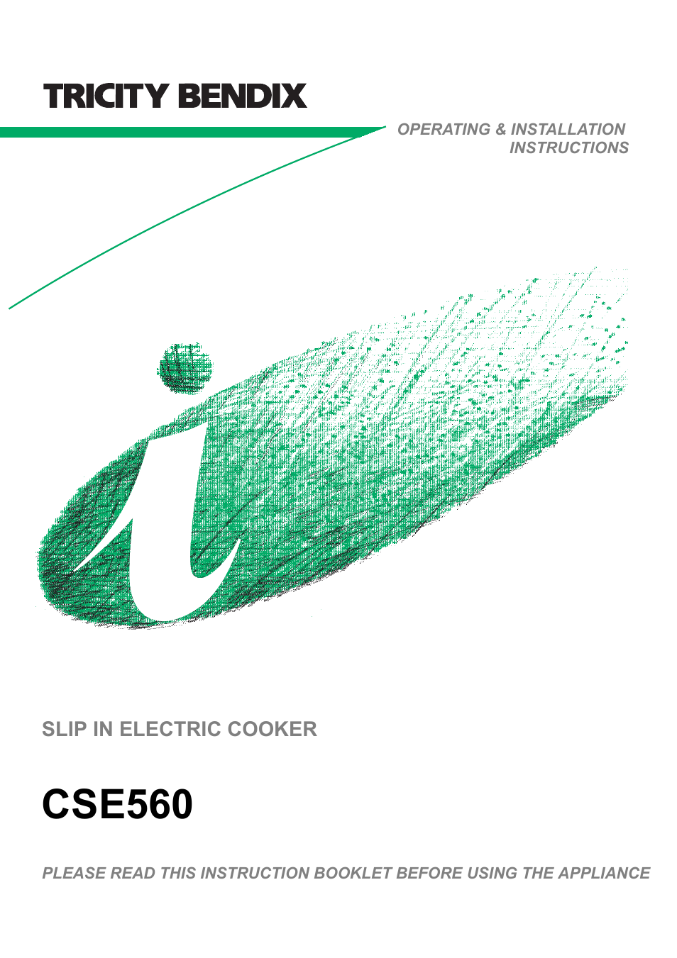 Tricity Bendix CSE560 User Manual | 36 pages