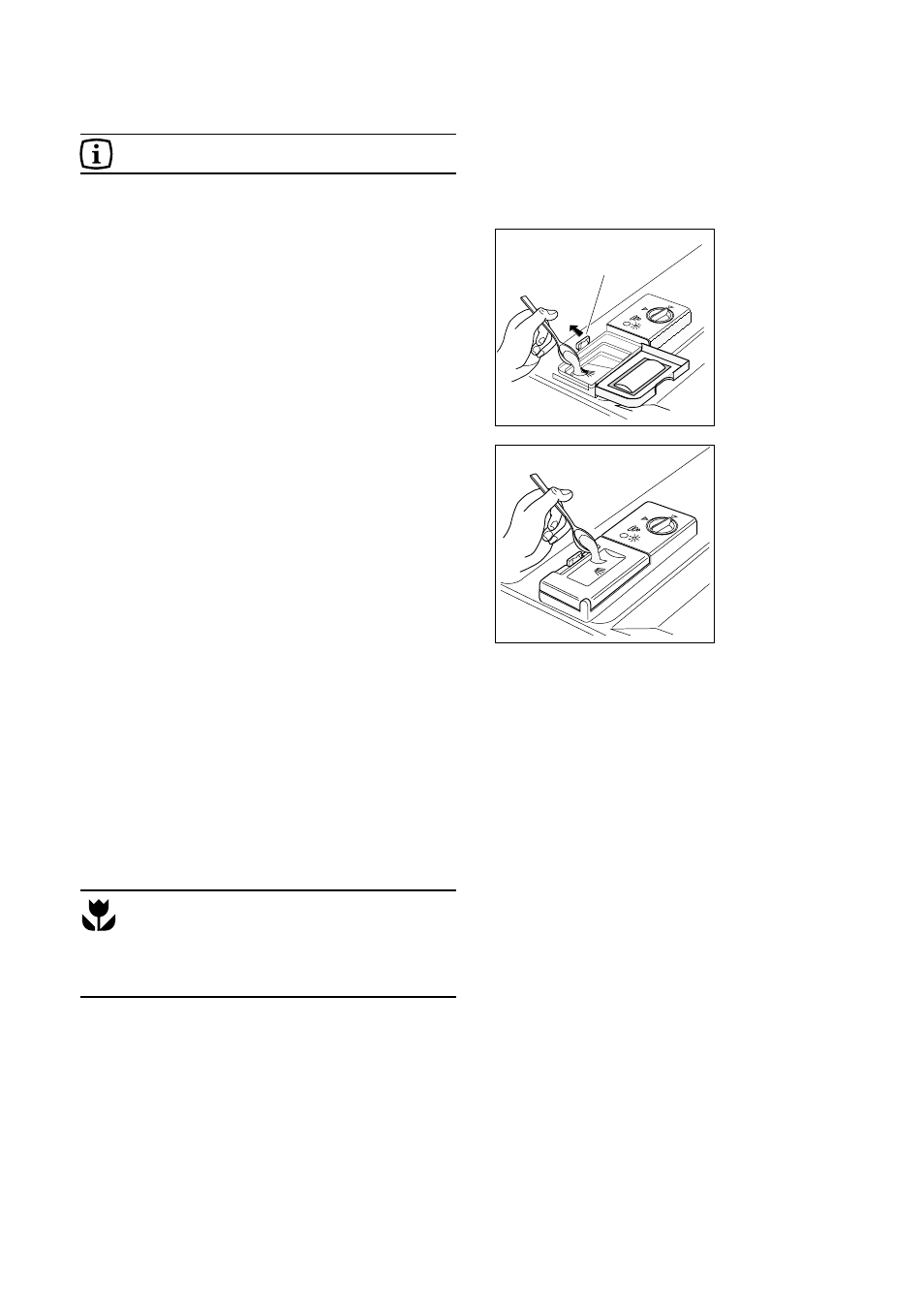 Use of detergent, Compact detergents with enzymes | Tricity Bendix CDW 101 User Manual | Page 13 / 22