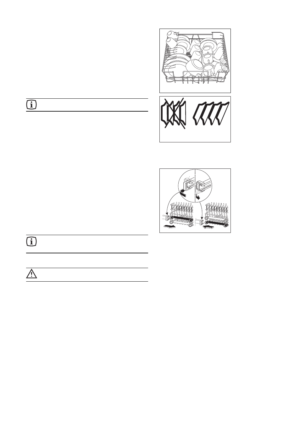 The upper basket, Adjusting the height of the upper basket | Tricity Bendix CDW 101 User Manual | Page 6 / 22
