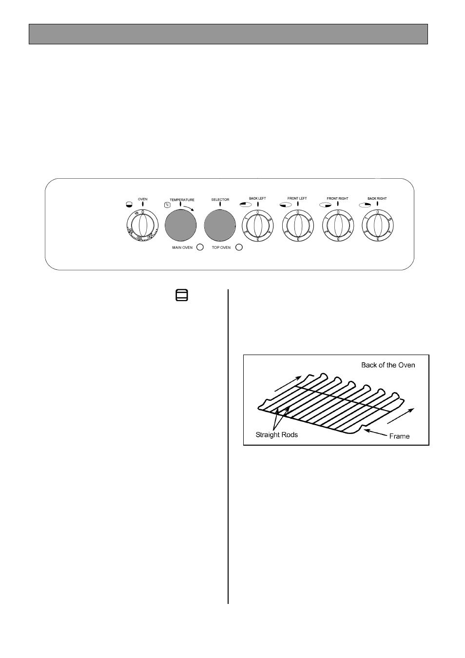 The top oven | Tricity Bendix SIE501 User Manual | Page 16 / 32