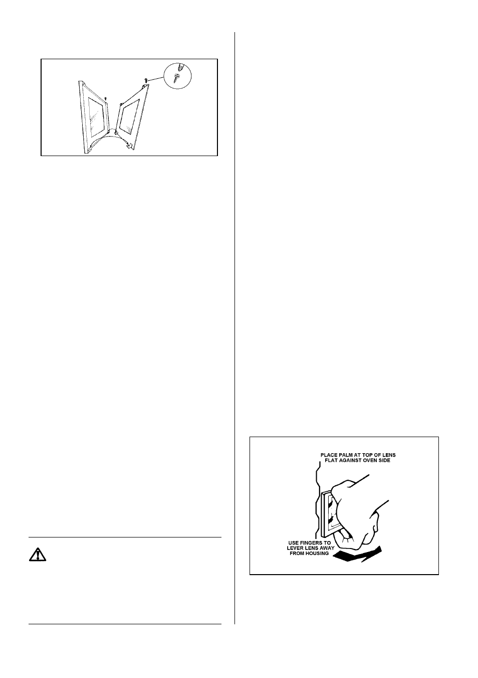 Replacing the oven light bulb, Caution | Tricity Bendix SIE501 User Manual | Page 26 / 32