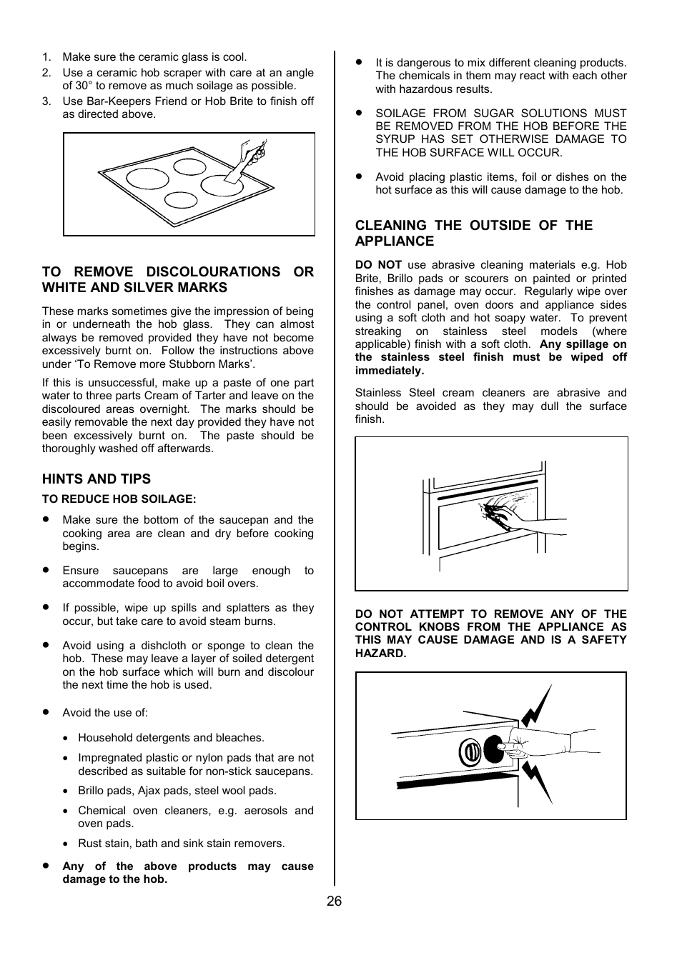 Tricity Bendix SIE505X User Manual | Page 26 / 32