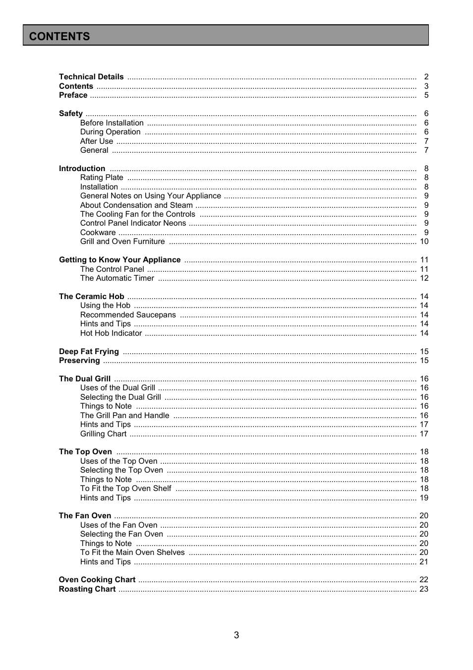 Tricity Bendix SIE505X User Manual | Page 3 / 32