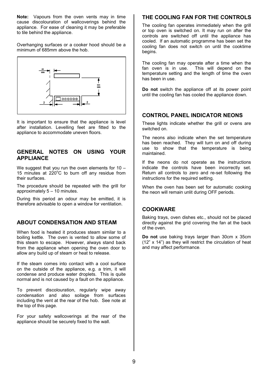 Tricity Bendix SIE505X User Manual | Page 9 / 32