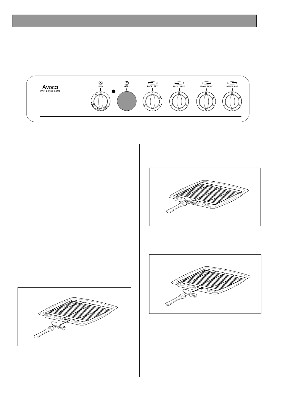 The grill | Tricity Bendix SB 415GR User Manual | Page 12 / 28