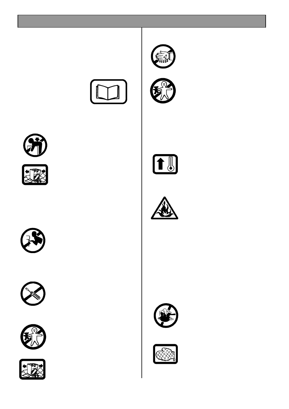 Safety | Tricity Bendix SB 415GR User Manual | Page 5 / 28