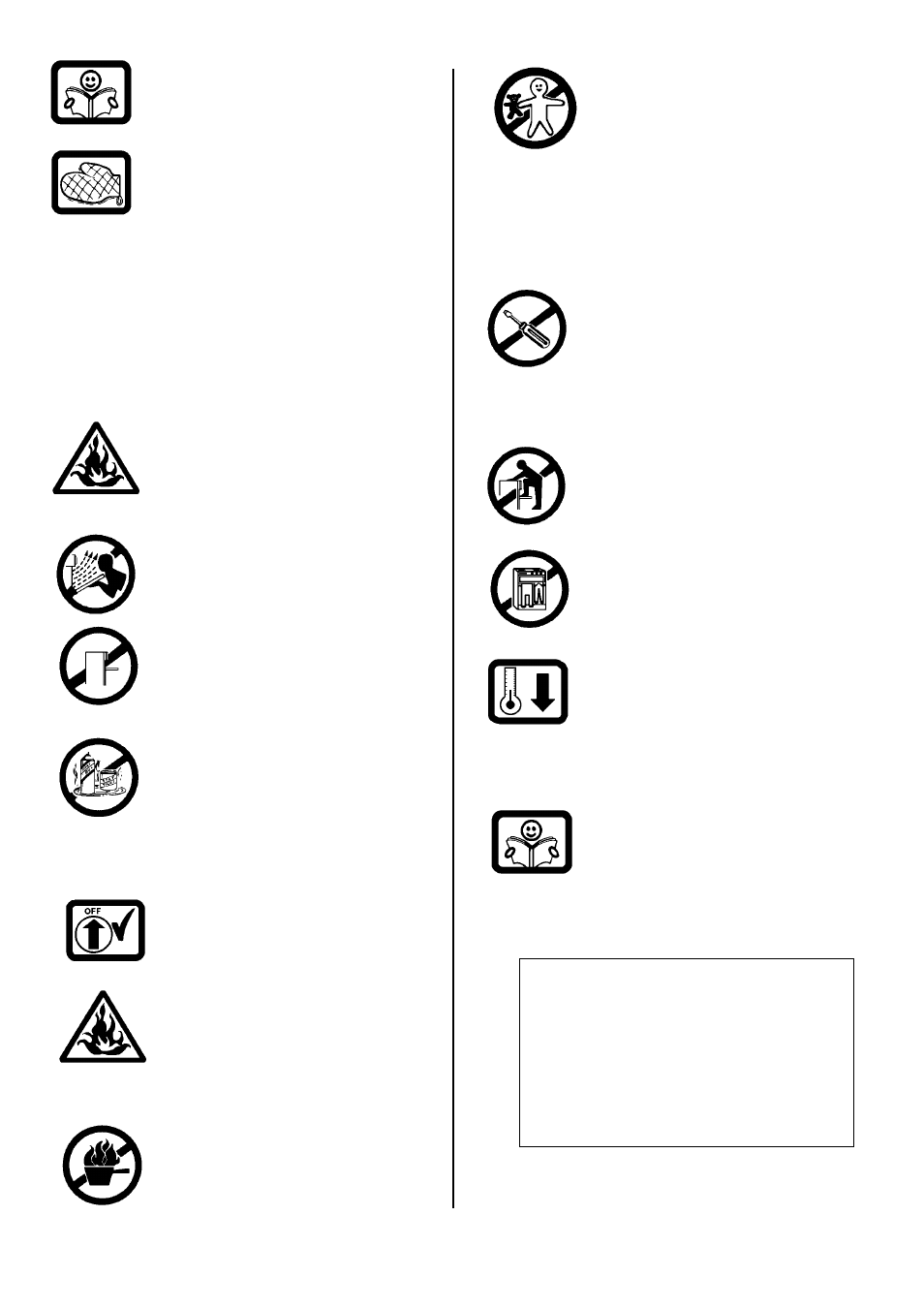 After use, General | Tricity Bendix SB 415GR User Manual | Page 6 / 28