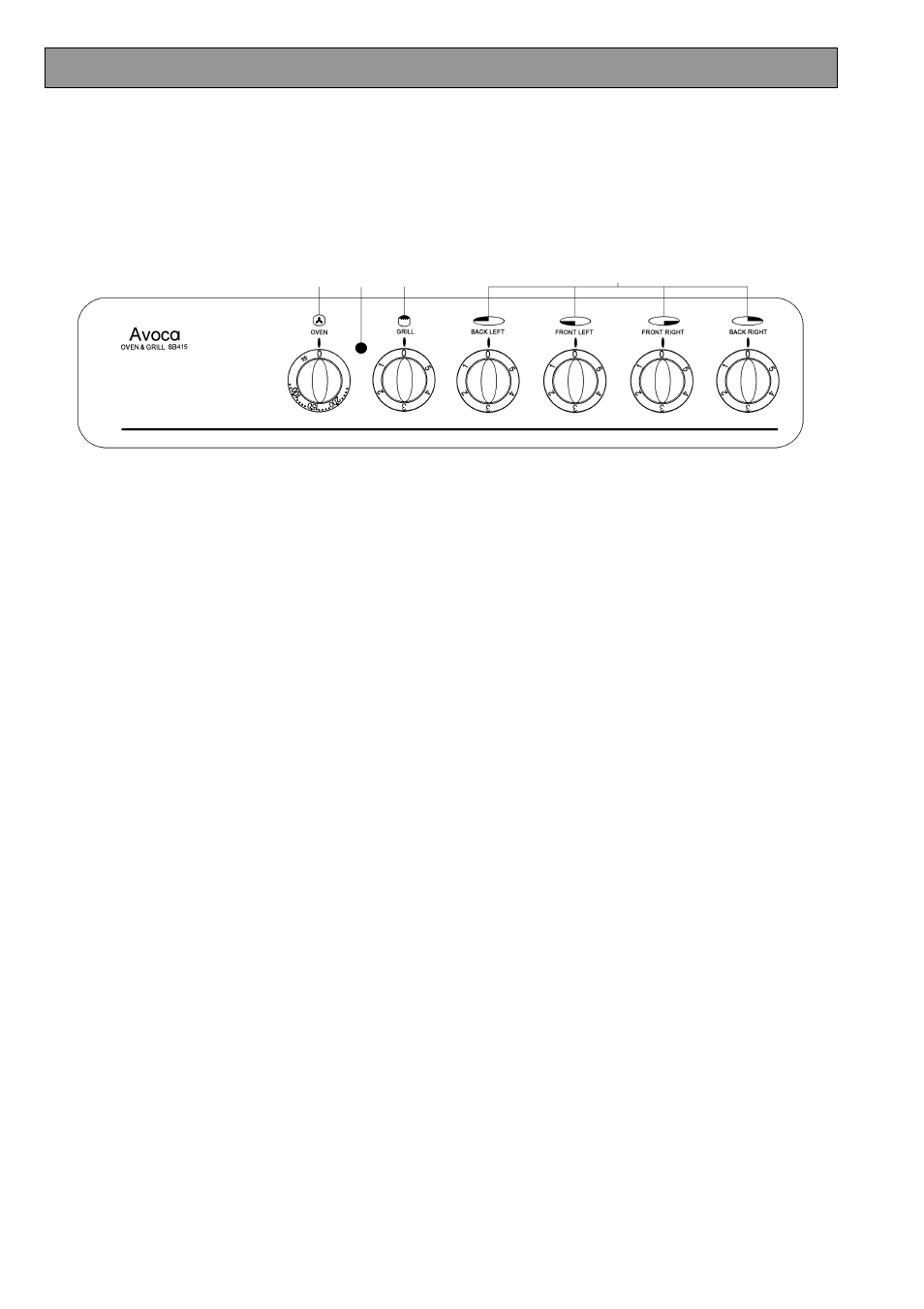 Getting to know your appliance | Tricity Bendix SB 415GR User Manual | Page 9 / 28
