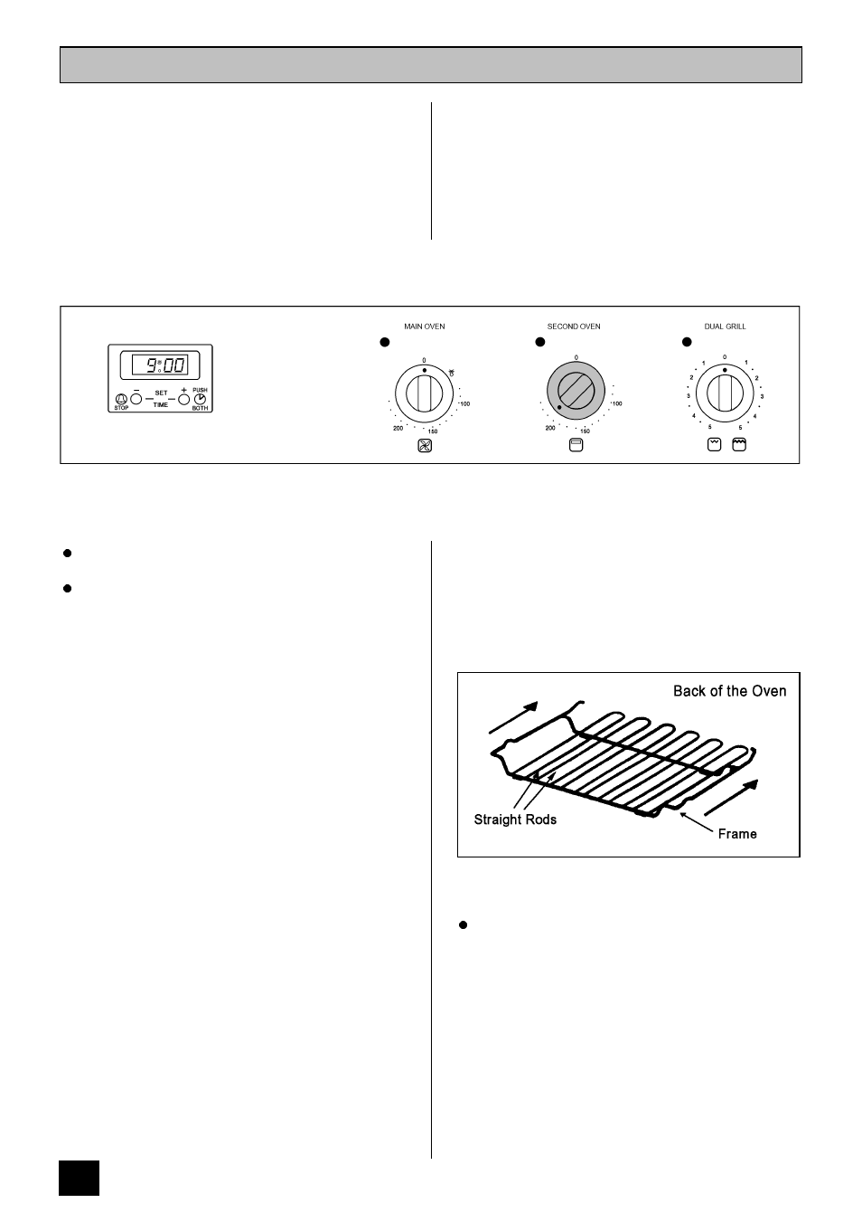 The second oven | Tricity Bendix DORSET User Manual | Page 26 / 44